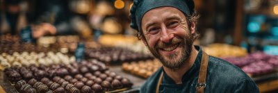 A Man In A Chefs Hat Is Smiling And P 4a01effa 82b5 40f3 Ba6f 7a50a788fc1c 2 Gigapixel Standard 6x