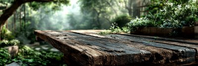 A Wooden Table With A View Of A Lush 80dc6d2c E062 4dcc 93d7 5b9b45ea9f70 0 Gigapixel Standard 6x Stylut