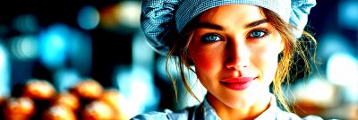 She Is Wearing A White Hat And Apron 1bf6e16f 3386 46ba 98f1 4bf589791e27 0 Gigapixel Standard 6x Hc