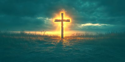 A Christian Before The Illuminated Cross Of Jesus Cb4d4c85 6c56 4310 864d 7e692203e8b7 0 Gigapixel Standard 6x Tealorange