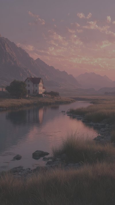 A Beautiful Lake With A House In The Background. 854ae593 De3b 4ec9 9e38 A1cd8670b2d3 0 Gigapixel Standard 6x Lc
