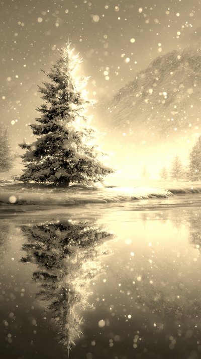 A Beautifully Decorated Snow Covered Christmas Tre 4a8e0784 D80e 4cc2 9126 69009954ea25 3 Gigapixel Standard 6x Sepia
