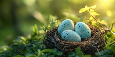 A Cozy Nest Containing Three Speckled Eggs In Sof 1a655ea3 A6f3 4752 B047 1963129572f3 2 Gigapixel Standard 6x