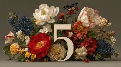 A Flower Arrangement With The Number 5 In The Cen 910c6678 B6ac 42e5 Bbbd 54ca9cc96e17 2 Gigapixel Standard 6x
