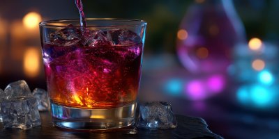 A Glass Of Whiskey With Ice Cubes Red Liquid Spla 84da705a 23ce 4e31 9484 57eb9c19f550 0 Gigapixel Standard 6x