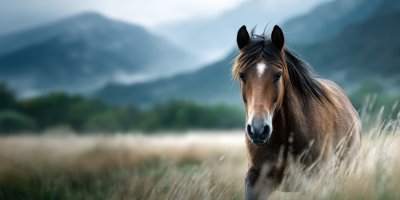 A Horse Gallops In A Field Under A Blue Sky In Th 32eec79e 7bb6 4f60 8d70 8cbd178f9d19 3 Gigapixel Standard 6x