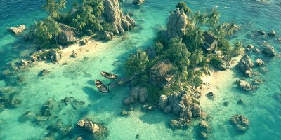 A Tropical Island View From Above With Lush Green F56066c8 279c 4561 8263 B434ba6c8997 0 Gigapixel Standard 6x Tealorange