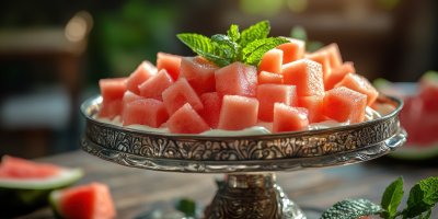 A Vintage Silver Stand Showcases A Creamy Dessert 6d24e9f8 72b0 41cd A375 798d793af489 1 Gigapixel Standard 6x