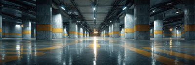 A Well Lit Empty Parking Garage Featuring Shiny Co E0a005d3 5d5a 4d26 8c48 4c259339dd54 1 Gigapixel Standard 6x