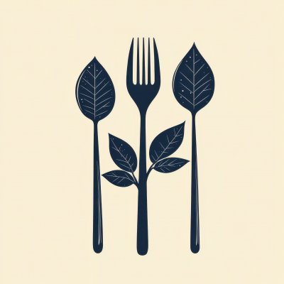 Abstract Illustration Of Fork Spoon And Leaf E3cde6e3 Ec79 4255 8582 1e67d1b8eac4 2 Gigapixel Standard 6x