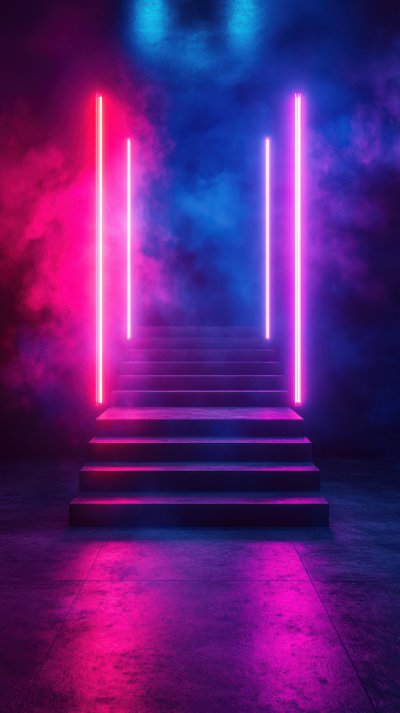 Abstract Neon Lights Background. Empty Stage Neon 9e3ceb9f Acda 4395 9d3c 9b5136bc59e3 2 Gigapixel Standard 6x