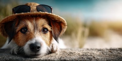 Adorable Puppy Wearing Sunglasses And A Hat Enjoy 5dabd814 3ee0 401d A2c5 32f792d902d2 0 Gigapixel Standard 6x