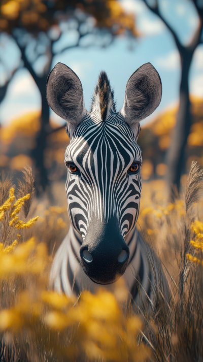 African Wild Animals. Close Up Zebra In Blur Back A81b01a4 E3cb 435d 8bff E936811749b8 2 Gigapixel Standard 6x