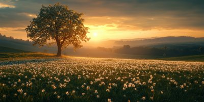 Amazing Nature Landscape With Single Tree And Flo C3ce8cfd 05d0 4256 8bef Cf6c8193d380 0 Gigapixel Standard 6x