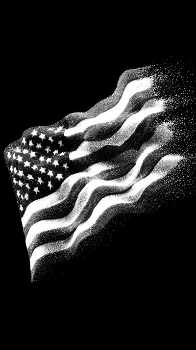 American Flag On Black Background . Generative A Bfbe43bb Bc23 4acc Bcf7 7525ea103685 3 Gigapixel Standard 6x Bw