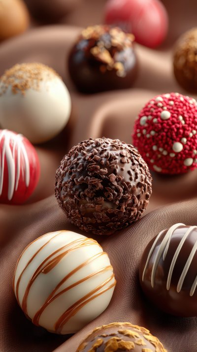 An Assortment Of Chocolate Covered Candies. Candy 226925e1 D7c9 41e1 8bda A488fe347855 3 Gigapixel Standard 6x