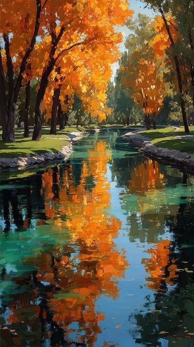 Autumn Park. Autumn Trees. Ultra Realistic. Photo 0d488875 4fbf 4ef2 A797 54db48a936e2 0 Gigapixel Standard 6x