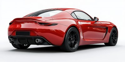 Back View Of An Unbranded Red Sport Car Isolated C02865f5 193a 4f9b Be52 Ae1f540d35d6 2 Gigapixel Standard 6x