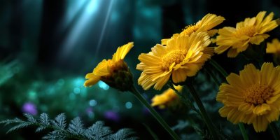 Background With Yellow Flowers Of Santolina Santo 1e01e942 1d92 4b51 Bb58 A1bb683b080d 3 Gigapixel Standard 6x