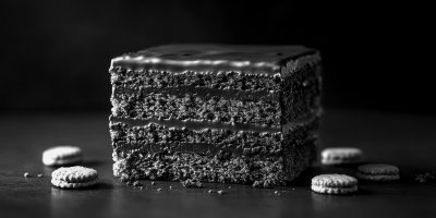 Bar Shaped Chocolate Cake With Biscuits. Cake. Ul B1669db5 D027 4640 9a54 6975be21d93f 0 Gigapixel Standard 6x Bw