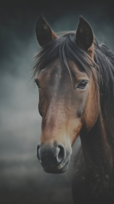 Bay Horse With Lomg Mane. Wild Horse. Ultra Reali Acdd8e47 B738 4cfe Ab64 F78a15e0f872 0 Gigapixel Standard 6x Lc