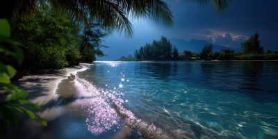 Beautiful Beach With A Small Island In The Backgr Eab8ed99 0abb 456d A88e 0698cb3ab123 2 Gigapixel Standard 6x