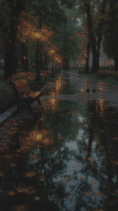 Beautiful City Autumn Park With A Bench In Moscow C1a87c60 E0bc 4928 8ea7 5ccd21f74ade 3 Gigapixel Standard 6x Lc