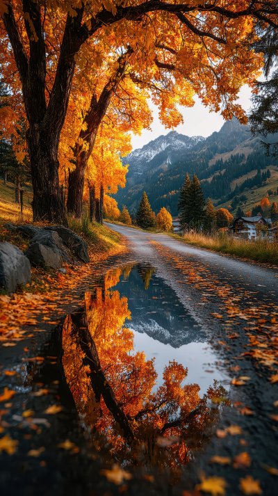 Beautiful Sunny Autumn Landscape With Fallen Dry B5ad2280 9198 4221 992f Ae8e4ea2af0e 3 Gigapixel Standard 6x