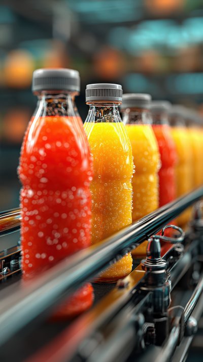 Beverage Factory Conveyor Belt With Juice In Bott 5e8d55f5 F0ac 4450 B898 D891e0327618 2 Gigapixel Standard 6x