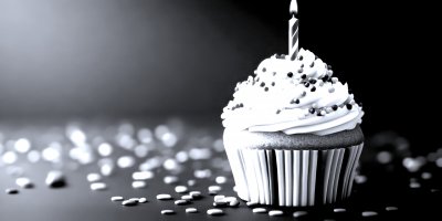 Birt Ay Cupcake With Striped Candle On A Red Bac 1cc1c42f 83c7 4c82 B6d5 Af0667695fb3 3 Gigapixel Standard 6x Silver