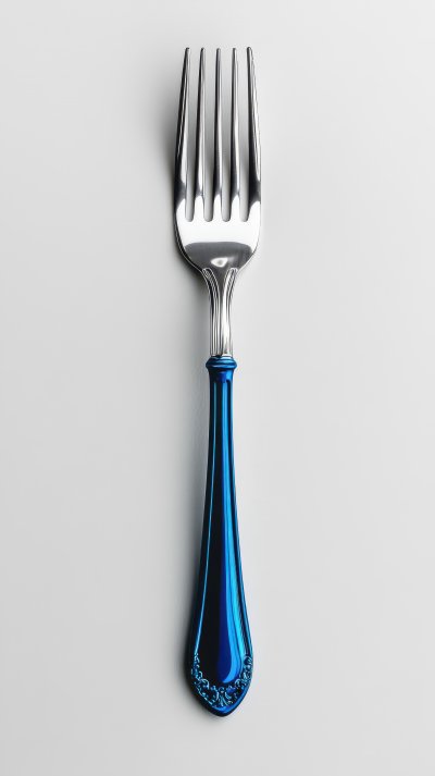 Blue Fork On White Background. Fancy Kitchen. Ult 717d0ed8 3997 4630 Abd2 95bb9d617409 3 Gigapixel Standard 6x