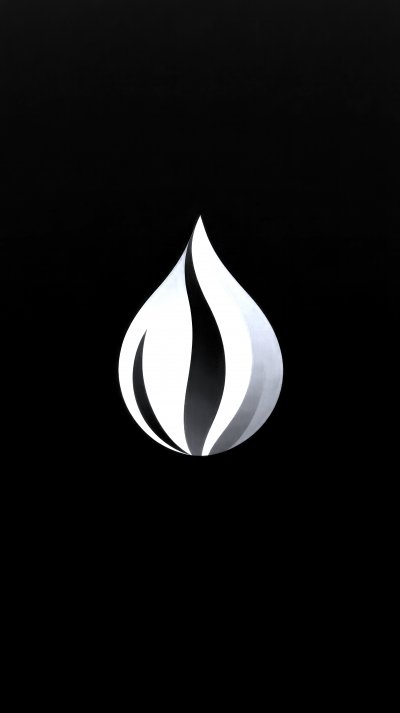 A   b l u e   d r o p   w i t h   a   s t y l i z e d   f l a m e   d e s i g n   i s   c e n t e r e d   a g a i n s t   a   d a r k   b l u e   b a c k g r o u n d