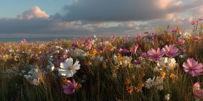 Bright Wildflowers In Sunny Meadow. Wildflower Me 8c6bb37a 0972 41bc 8f67 55f3373fa538 1 Gigapixel Standard 6x