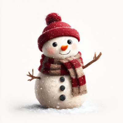 Charming Cartoon Snowman With Red Ha 7361a94f A0ea 45a6 84a0 38b48e7476e5 0 Gigapixel Standard 6x