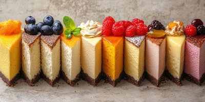 Cheesecake Slice Collection With A Variety Of Top 6cb73b79 5cae 428a 9c87 3984f30ba60d 2 Gigapixel Standard 6x
