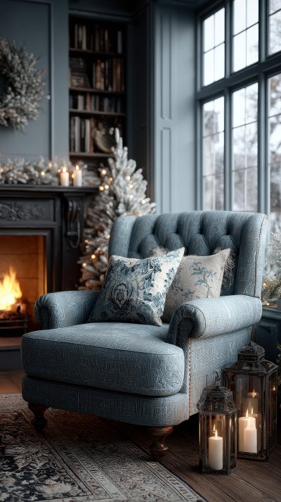 Christmas Decorated Interior With Fireplace Armch 7d520358 05a1 4f31 9ccb 111ebd8510c1 2 Gigapixel Standard 6x