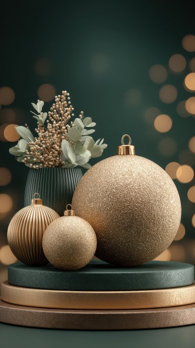 Christmas Decoration Concept With Golden Accessor C6a419ea 40d5 4b16 8244 89cac14fc873 2 Gigapixel Standard 6x