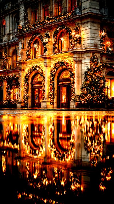 Christmas Facade Decor. Christmas Decorated Landsc 2fa8bf74 D623 493b 8271 446af0fbd405 3 Gigapixel Standard 6x Hc