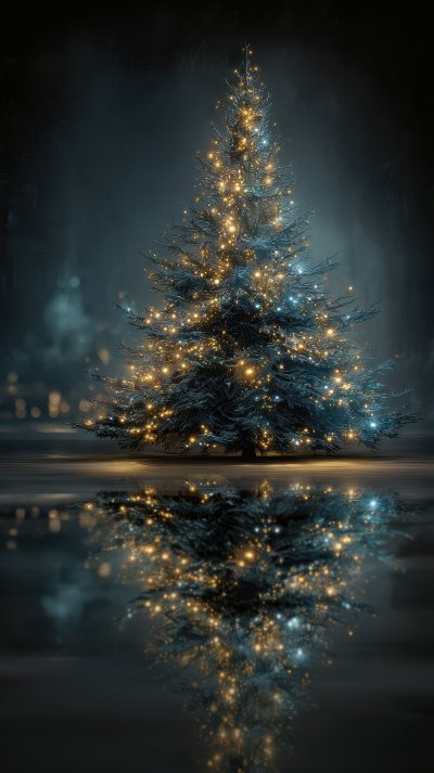 Christmas Tree Illustration By Generative Ai. Chr Bd27157f 3ae0 4ea3 Aeb1 C873ec3ea8e7 2 Gigapixel Standard 6x