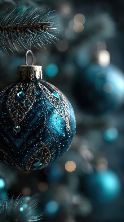 Christmas Tree Part With Shiny Decorations Blue B 32cdef0f 1d01 4f4b 9d39 2b4c0bc26440 2 Gigapixel Standard 6x