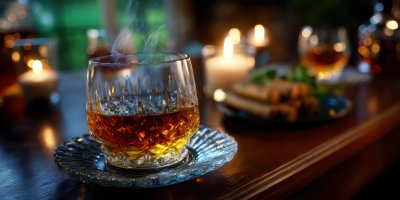 Cigar Standing With Glass Of Drink Standing On Ta Fb762fb1 F3cf 41b6 9269 D76b7f5cb649 3 Gigapixel Standard 6x