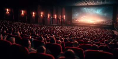 Cinema Hall With Audience Seated In Red Chairs Fa D02987ca 1d2f 413f Bf8d C720bfe35813 1 Gigapixel Standard 6x