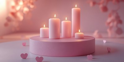 Circular Podium With Romantic Candles Placed Arou 05e40eee 58ad 411b Bf74 Fed4051f4d2f 1 Gigapixel Standard 6x