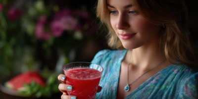 Close Up Of A Watermelon Cocktail In The Hands Of 9afd1257 8459 433a A94f 296593d65cb9 1 Gigapixel Standard 6x