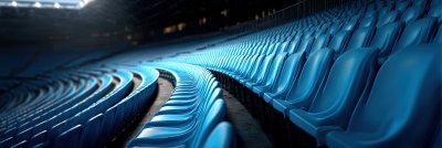 Close Up Taken Of Empty Blue Stadium Seats With 6d50b665 28e4 451a A825 846f7d20fbce 3 Gigapixel Standard 6x