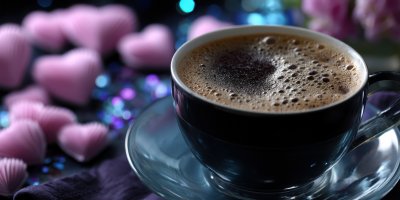 Coffee Cup With Paper Craft Hearts Flat Lay. Th 8117426e 69c8 4e2e 9ca5 612e381a240d 3 Gigapixel Standard 6x