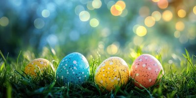 Colorful Easter Eggs In The Grass With Bokeh Back 2647a43a 9116 4b16 A448 C110bbab7fab 1 Gigapixel Standard 6x