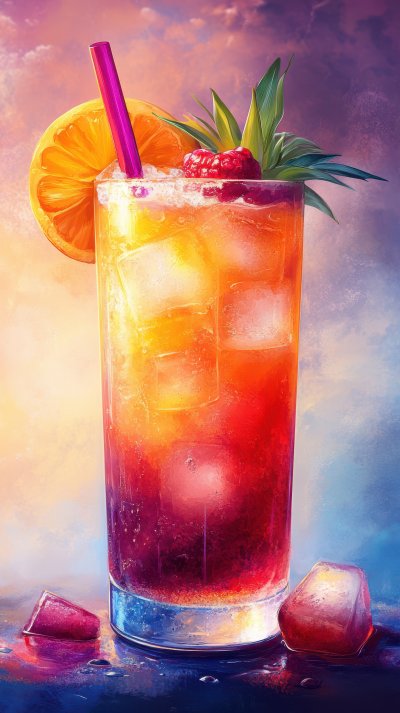 Colorful Layered Cocktails With Fresh Garnish Tropical Drink Ultra Realistic Photorealistic Ar 9 16 Stylize 250 1737694216 Gigapixel Standard 6x