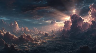 Concept Of Christian Religion Shining Cross On Th 95ede2a0 0d48 4c9c B565 3a49d223adf9 2 Gigapixel Standard 6x