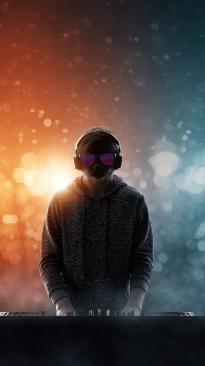 Cool Cat Rocking Purple Glasses Mixes Tracks On A B302e242 8316 4eb3 Bd9c C201d5cc06f1 2 Gigapixel Standard 6x